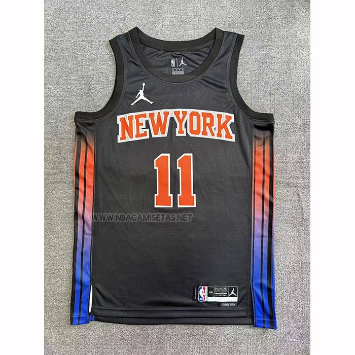 Camiseta New York Knicks Jalen Brunson NO 11 Statement 2025-26 Negro